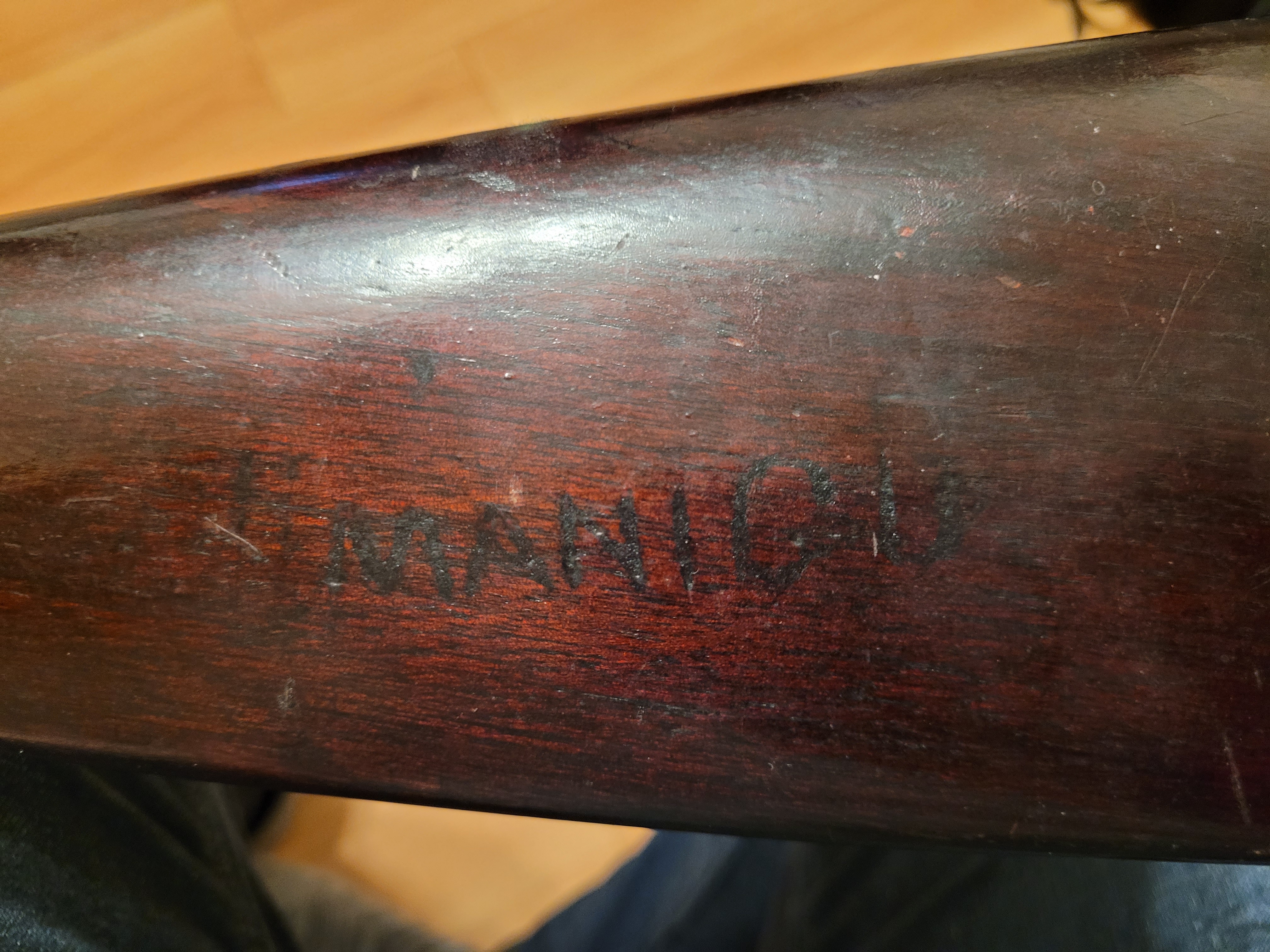 Right side of stock (upside down)