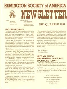 Photo of the Third Quarter 1991 Issue of the RSA Journal